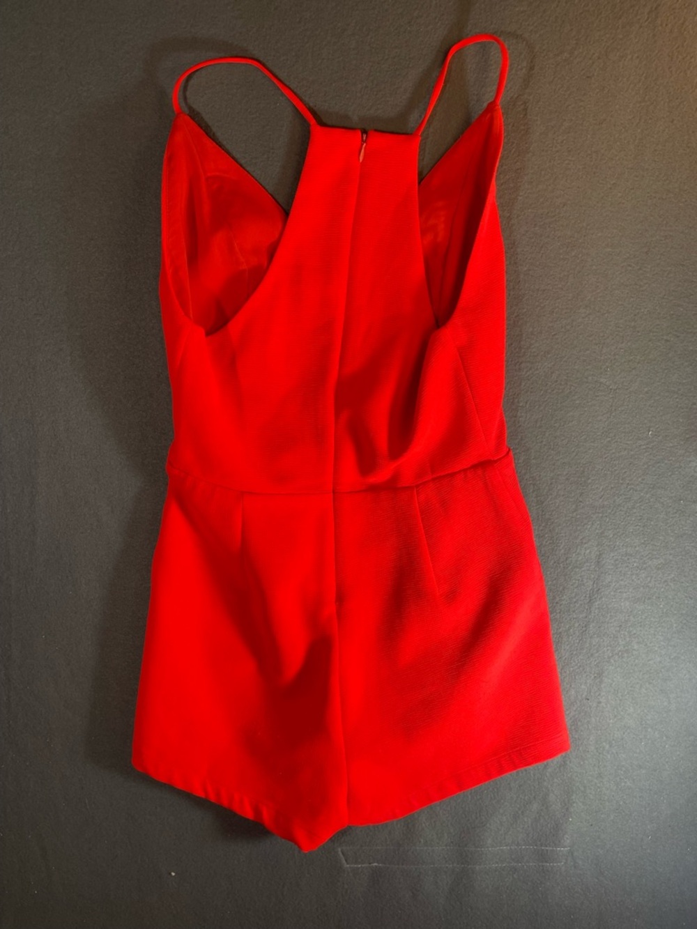 Sugarlips Red Spaghetti Strap Romper - Picture 4 of 7